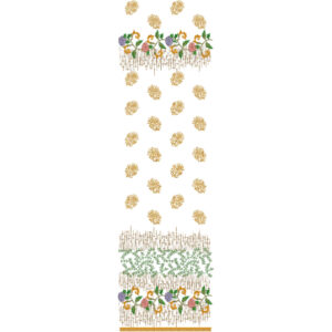 Flower Border Daman Embroidery Design