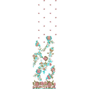 Simple Border Daman Embroidery Design