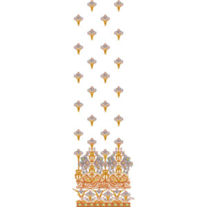 Unique Border Daman Embroidery Design