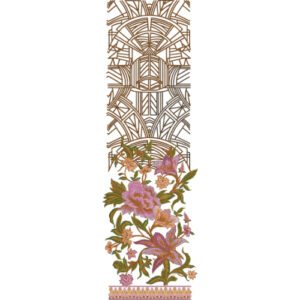 Simple Border Daman Embroidery Design