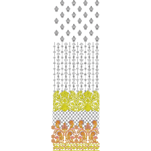 Border Daman Kurta Embroidery Design