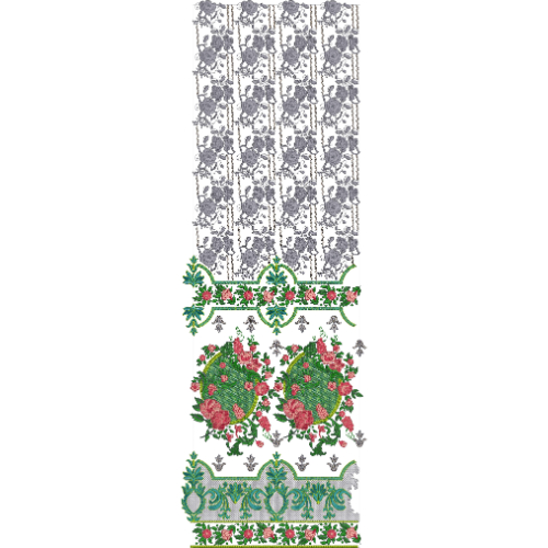 Border Daman Kurta Embroidery Design