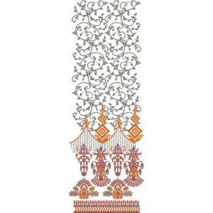 Beautiful Border Daman Embroidery Design