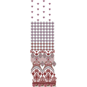 Simple Border Daman Embroidery Design