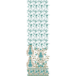 Beautiful Border Daman Embroidery Design