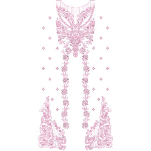 Flower Dress Embroidery Design