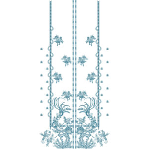 Unique dress Embroidery Design