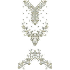 Unique dress Embroidery Design