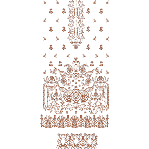 Beautiful Dress Embroidery Design