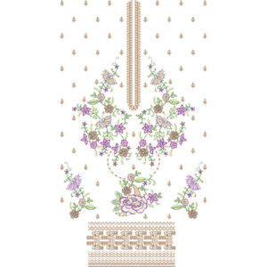 Simple Dress Embroidery Design