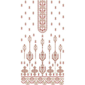 Unique dress Embroidery Design