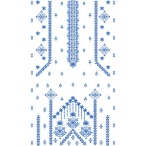 Flower Dress Embroidery Design