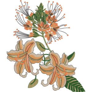 Delicate Flower Embroidery Design