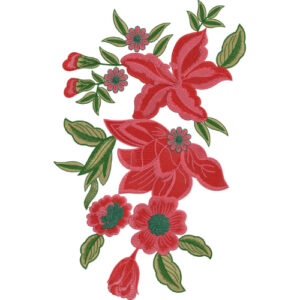 Simple Flower Embroidery Design