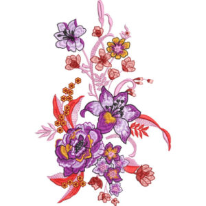 Flower Kurta Embroidery Design