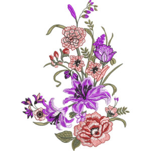 Delicate Flower Embroidery Design