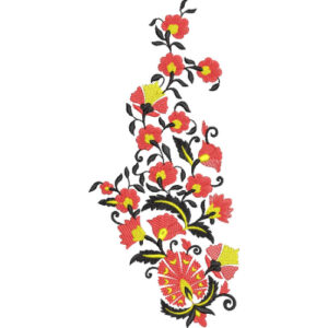 Simple Flower Embroidery Design