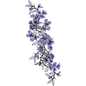 Motive Flower Embroidery Design