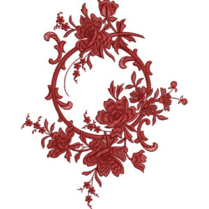 Motive Flower Embroidery Design