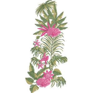 Flower Corner Embroidery Design