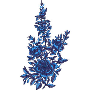 Flower Corner Embroidery Design