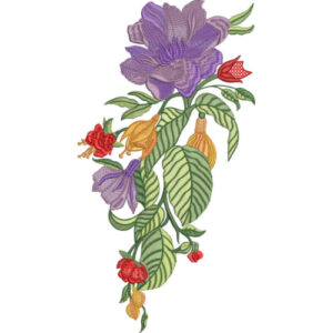 Unique Flower Embroidery Design