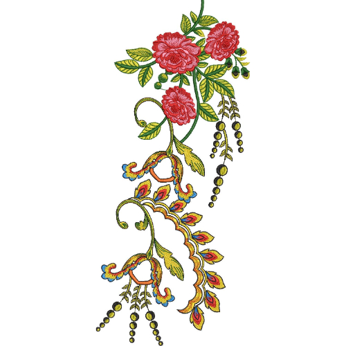Simple Flower Embroidery Design