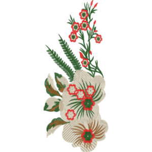 Flower Kurta Embroidery Design