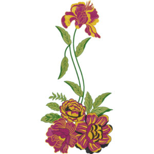 Simple Flower Embroidery Design