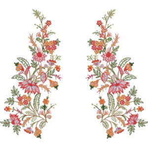 Unique Flower Embroidery Design