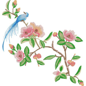 Flower Corner Embroidery Design