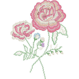 Beautiful Flower Embroidery Design