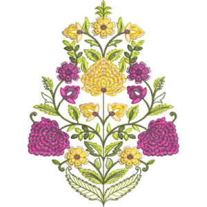 Flower Kurta Embroidery Design