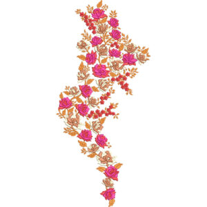Flower Kurta Embroidery Design