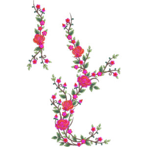 Delicate Flower Embroidery Design