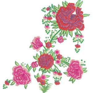 Simple Flower Embroidery Design