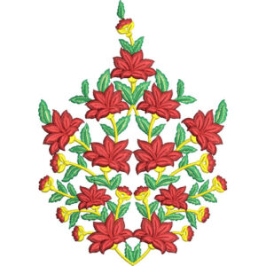 Simple Flower Embroidery Design