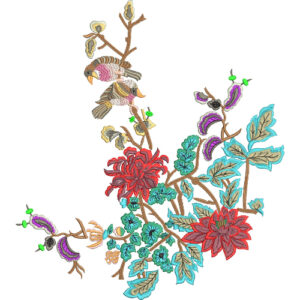 Delicate Flower Embroidery Design