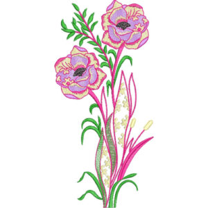 Simple Flower Embroidery Design