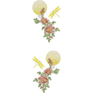 Motive Flower Embroidery Design
