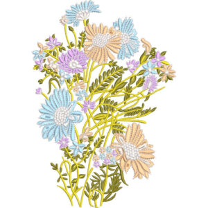 Flower Kurta Embroidery Design