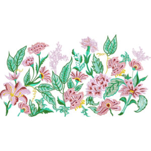 Simple Flower Embroidery Design
