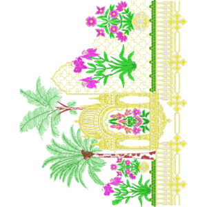 Flower Kurta Embroidery Design