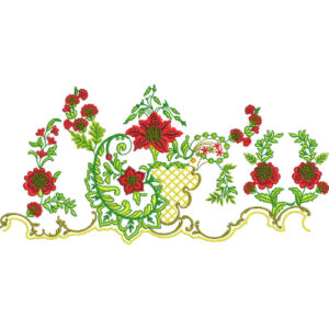Simple Flower Embroidery Design