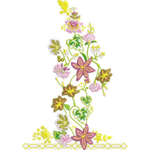 Unique Flower Embroidery Design