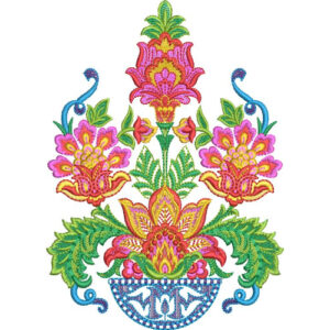 Flower Kurta Embroidery Design