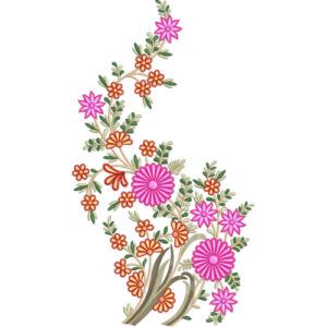 Delicate Flower Embroidery Design