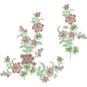 Simple Flower Embroidery Design