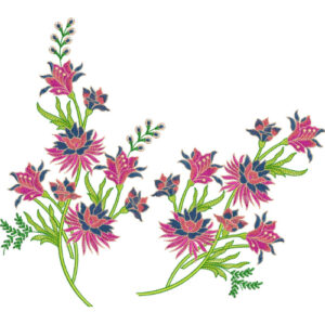 Unique Flower Embroidery Design