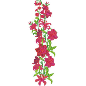 Simple Flower Embroidery Design